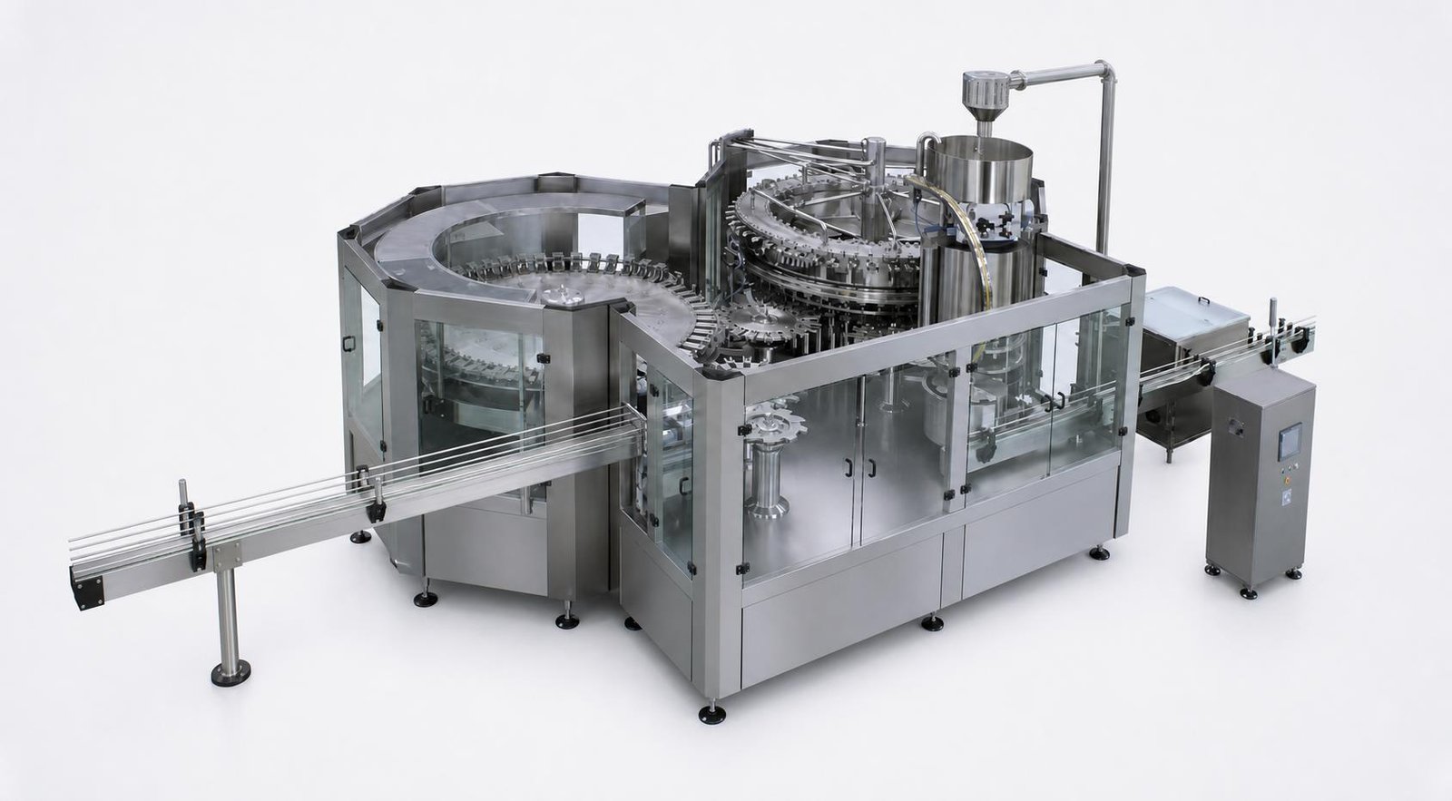 DXGF carbonated beverage washing, filling and capping machine from page 11 of the Allot Tech 2026 catalog