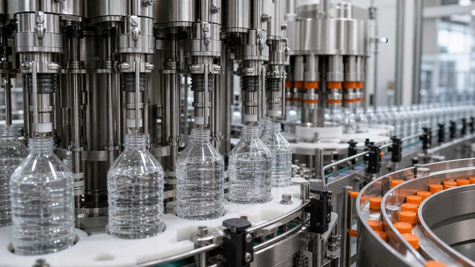 Stainless steel carbonated beverage filling and capping machinery