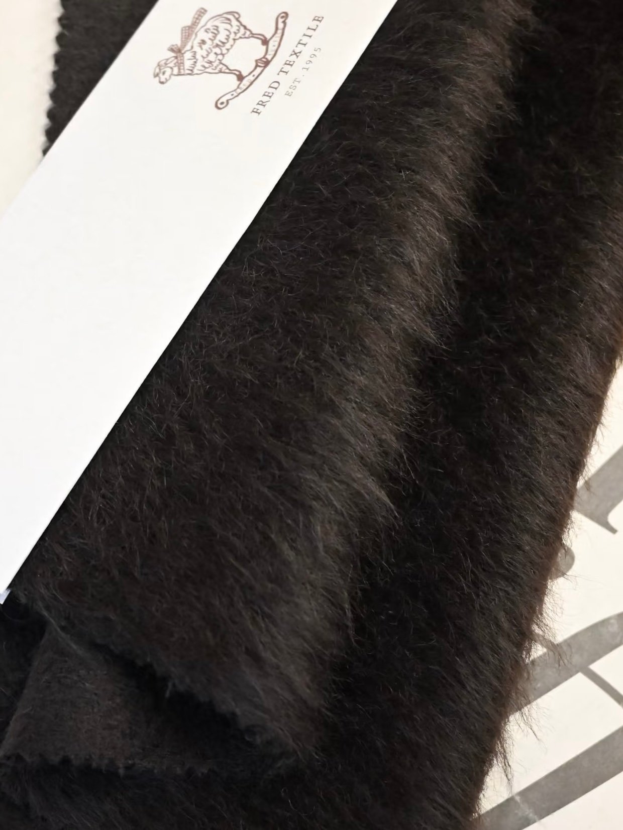 Fred Textile Hairy Wool fabric detail